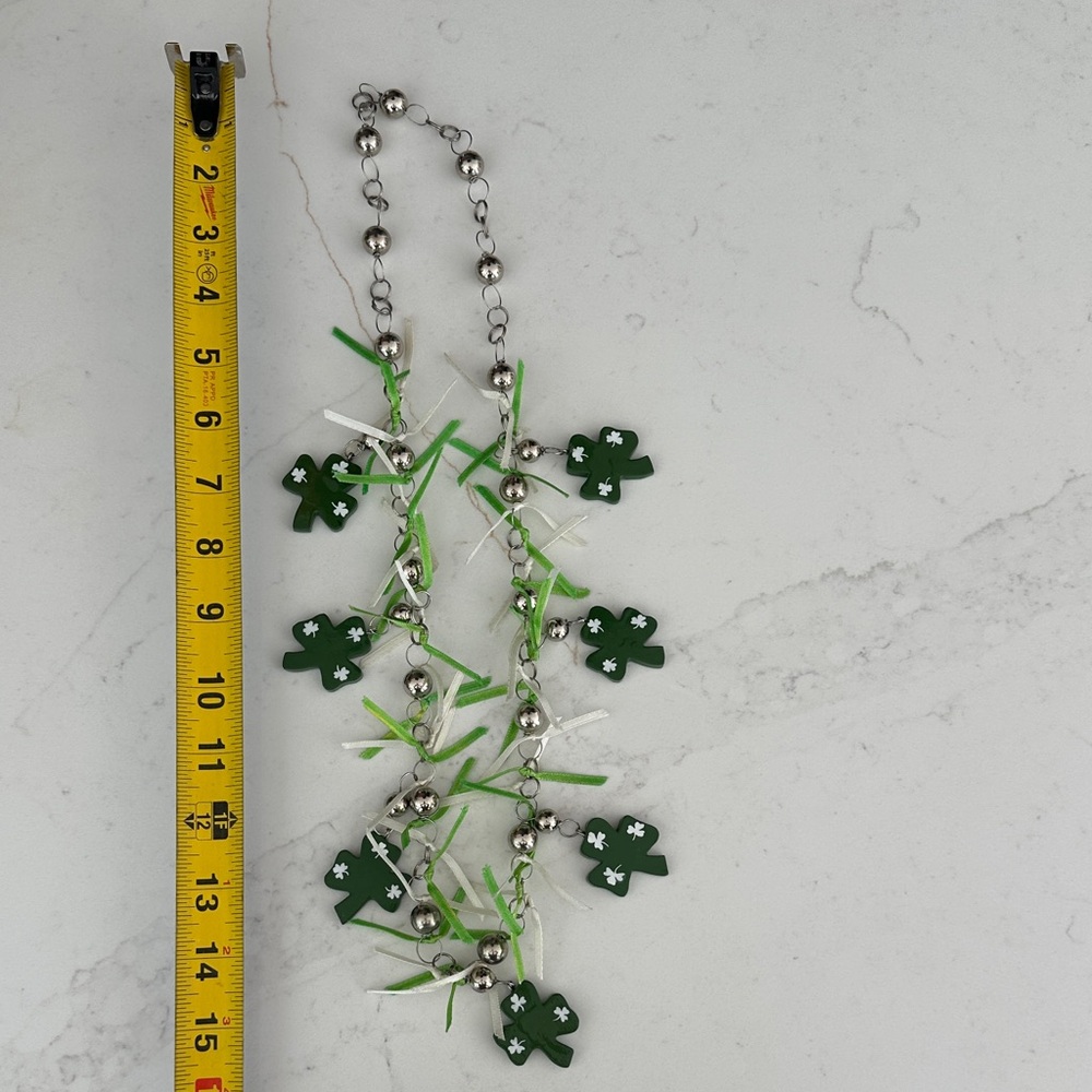 Green Shamrock Charm Necklace - Women Jewelry Necklaces